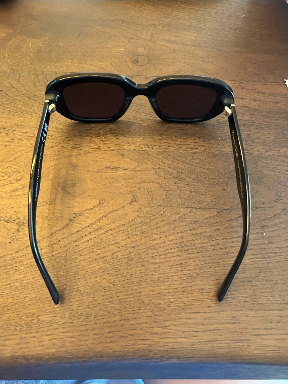 Massimo Dutti black round square sunglasses n category 3 100% UV protection